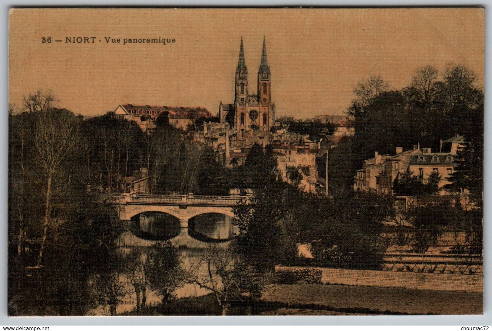 (79) 070, Niort, Collection Galeries Parisiennes Colorisée Toilée 36, Vue Panoramique - Niort