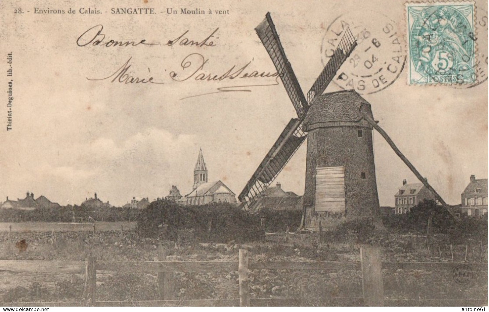 SANGATTE - Environs De Calais - Un Moulin à Vent - Sangatte