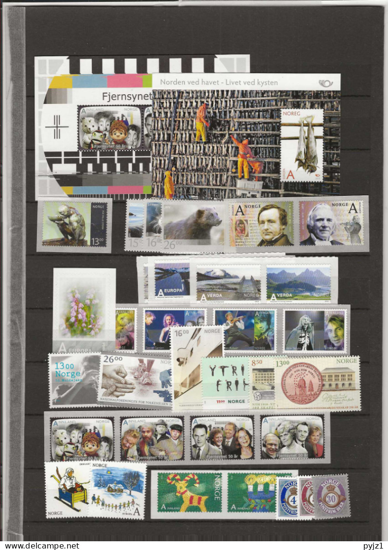 2010 MNH Norway, Year Collection Postfris** - Années Complètes