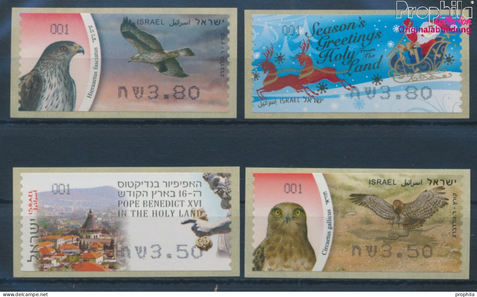 Israel ATM64-ATM67 Postfrisch 2009 Automatenmarken (10369147 - Frankeervignetten (Frama)