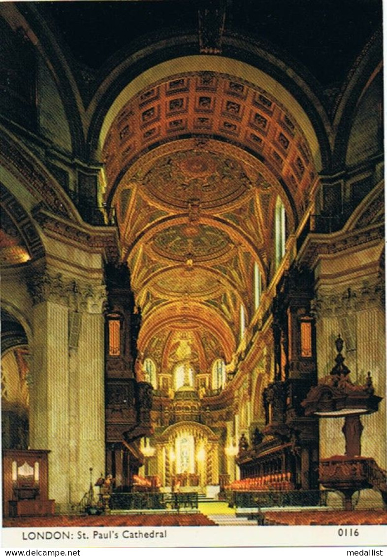 CPM..ANGLETERRE..LONDON..LONDRES..ST PAUL'S CATHEDRAL..LE COEUR.. CHOIR - St. Paul's Cathedral