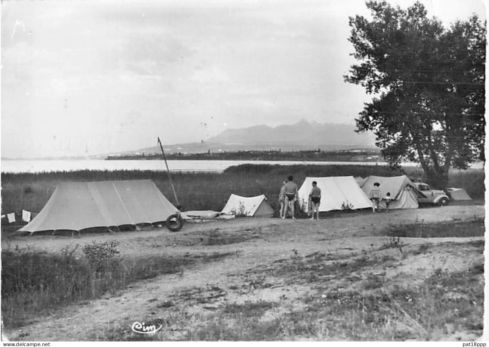 FRANCE - Beau Lot de 100 CPSM-CPM CAMPING dont 35 dentelées (15 PF et 20 GF dont 10 colorisées) 0.15 €/carte - 80 scans