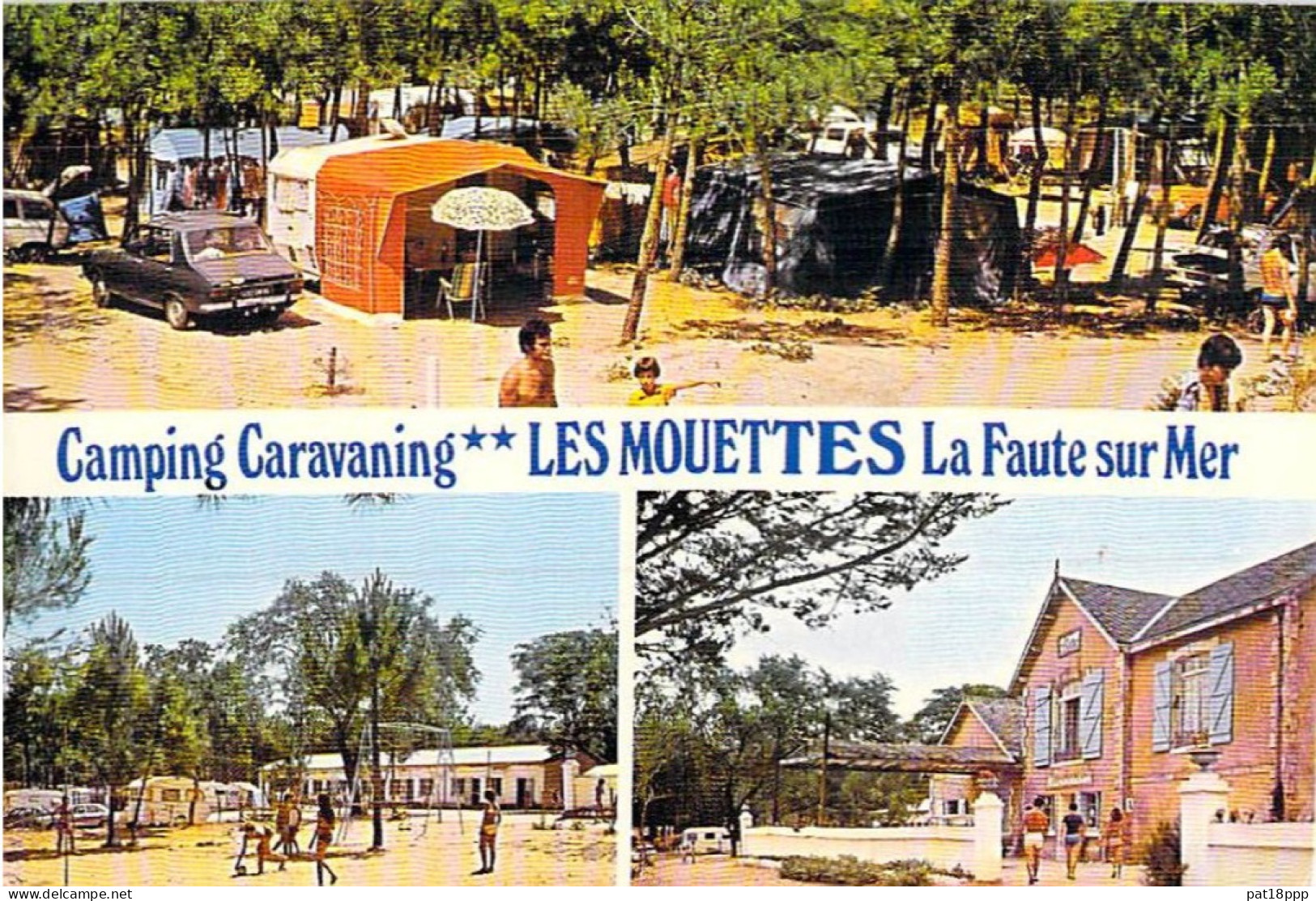 FRANCE - Beau Lot de 100 CPSM-CPM CAMPING dont 35 dentelées (15 PF et 20 GF dont 10 colorisées) 0.15 €/carte - 80 scans