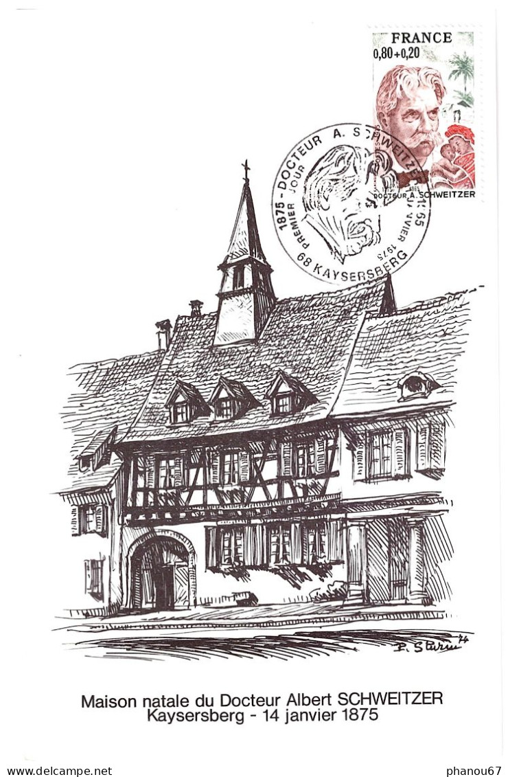 FRANCE -Docteur Albert SCHWEITZER - Maison Natale à Kaysersberg     Carte Postale - 1970-1979