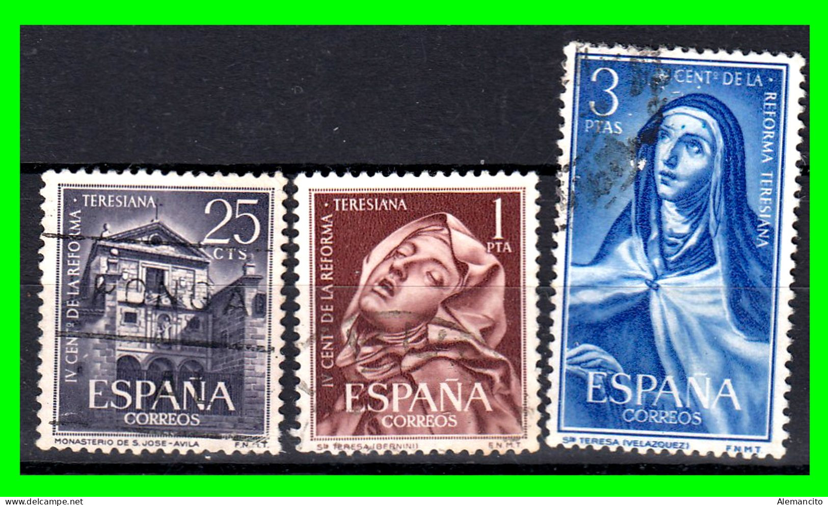 ESPAÑA SELLOS AÑO 1962   - CENTENARIO DE LA REFORMA TERESIANA - Used Stamps