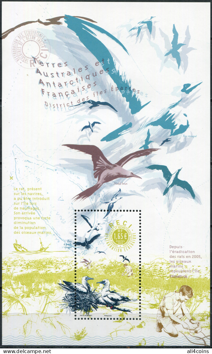 TAAF 2023. Ecological Restoration (MNH OG) Souvenir Sheet - Unused Stamps