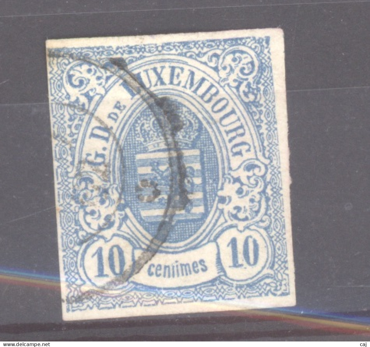 Luxembourg  :  Mi  6a  (o)  Variété:  Ceniimes - 1859-1880 Coat Of Arms