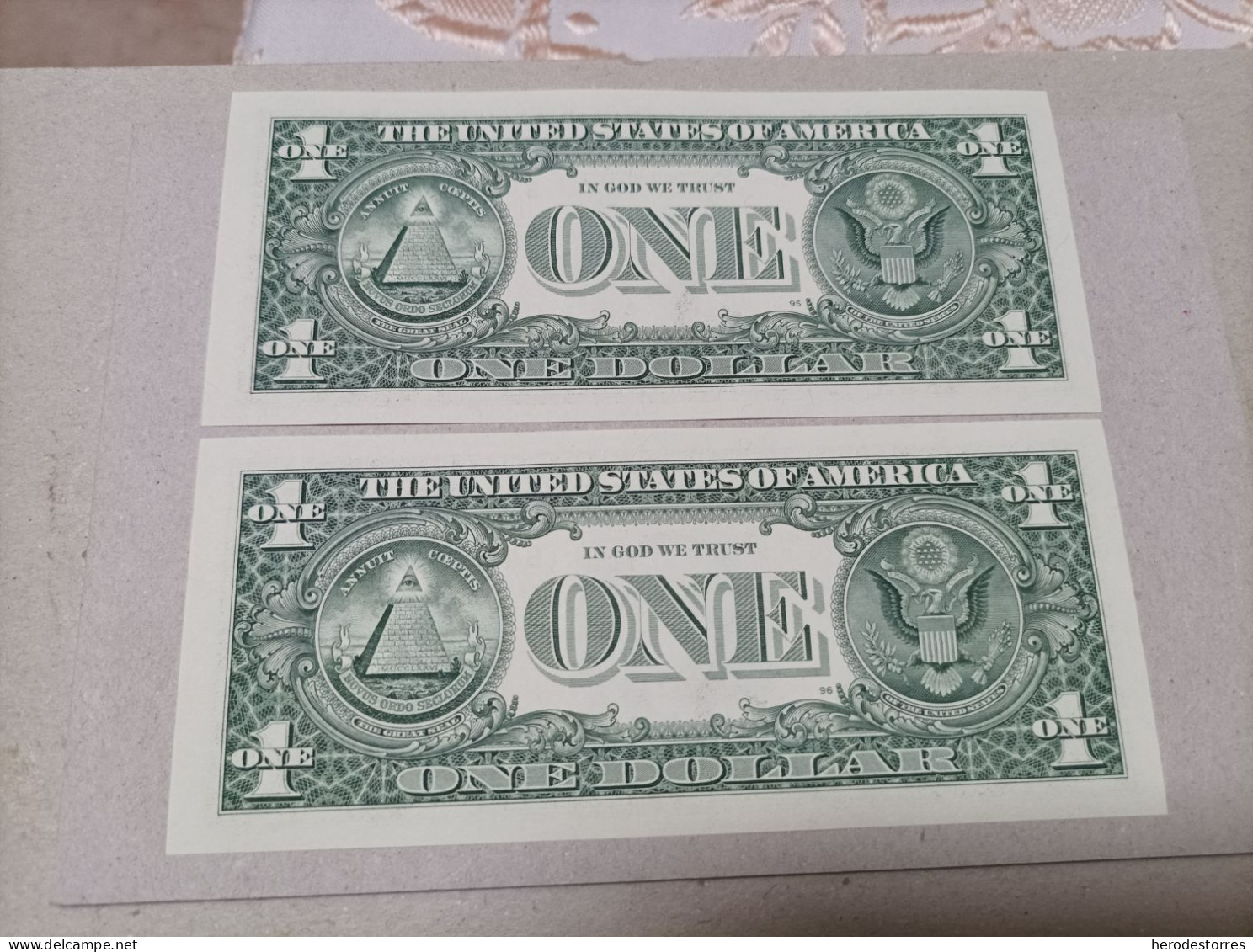 Pareja Correlativa Estados Unidos, 1 Dólar, Año 2006, UNC - Zu Identifizieren