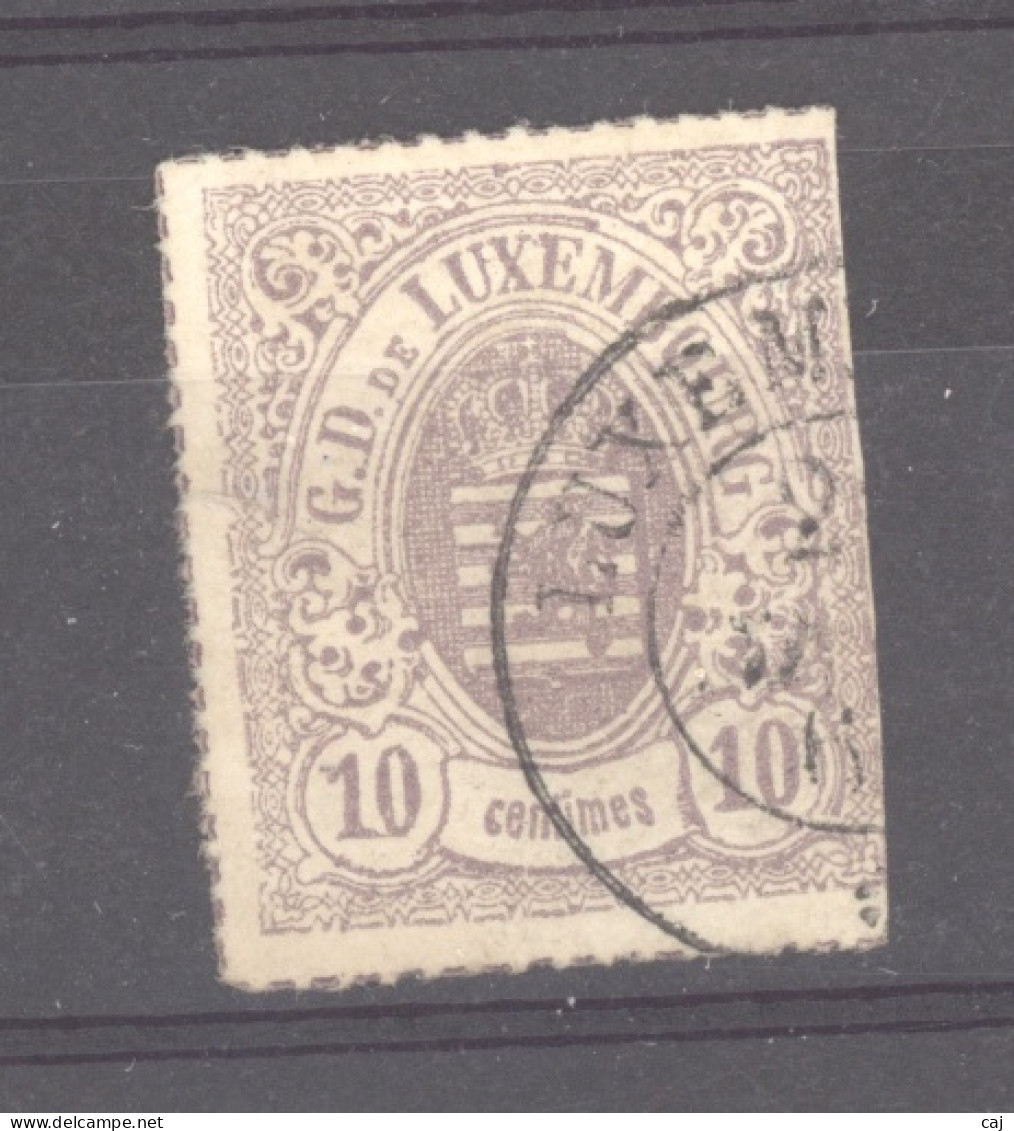 Luxembourg  :  Mi  17c  (o) Stumpflila - 1859-1880 Wappen & Heraldik