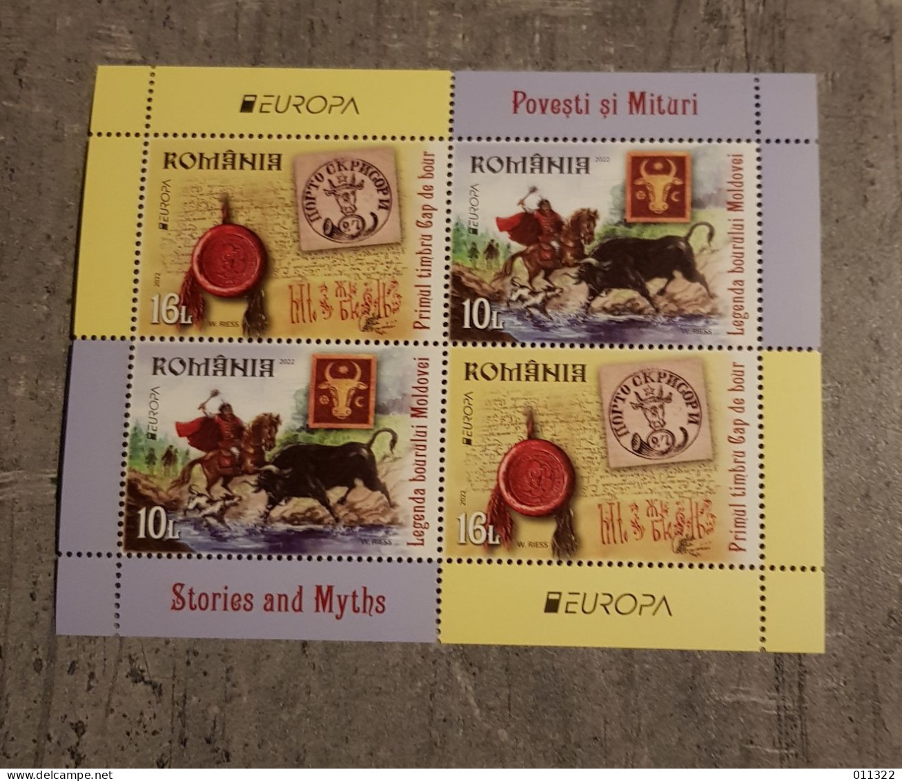 ROMANIA STORIES AND MYTHS EUROPA MINIATURE SHEET MNH - Ongebruikt