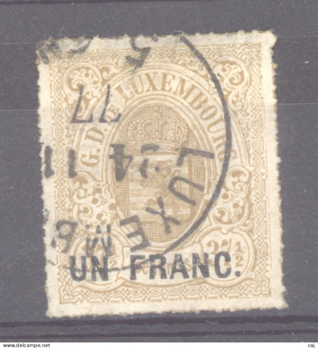 Luxembourg  :  Mi  25  (o) - 1859-1880 Stemmi