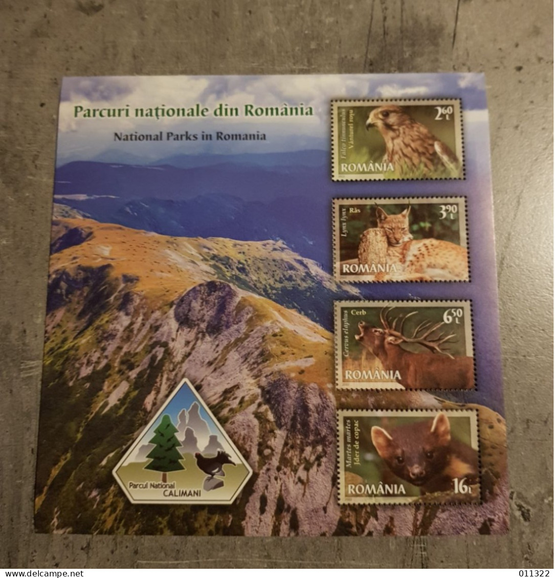 ROMANIA NATIONAL PARKS IN ROMANIA MINIATURE SHEET MNH - Unused Stamps