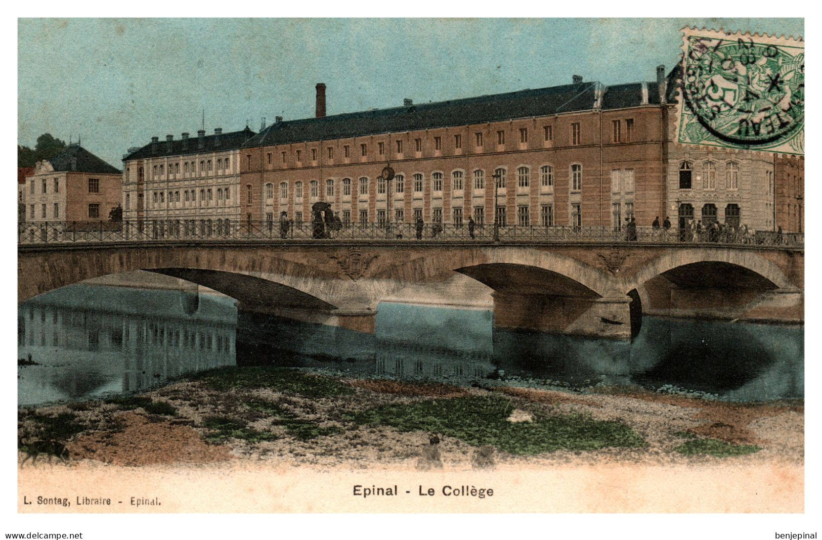 Epinal - Le Collège (colorisée) - Epinal