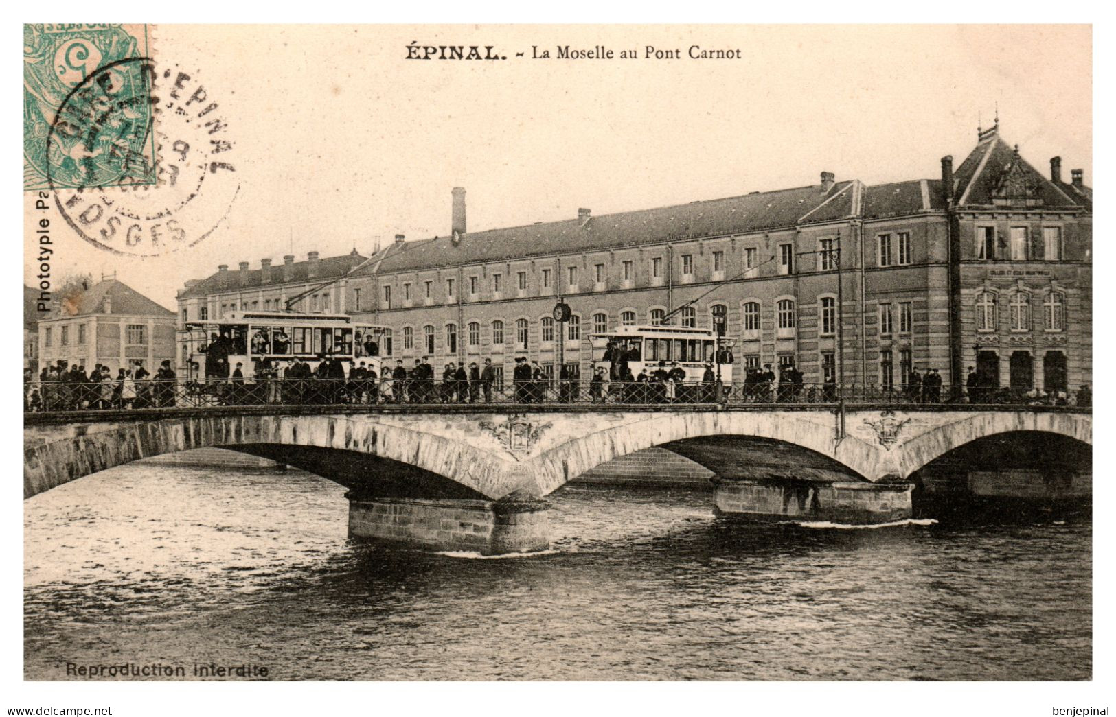 Epinal - La Moselle Au Pont Carnot - Epinal