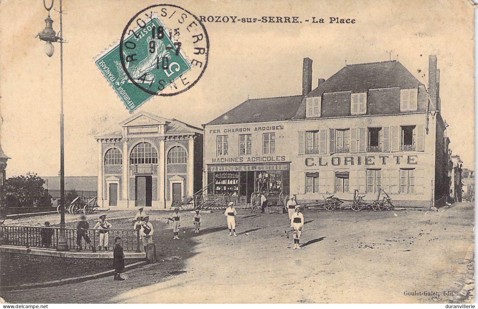 Rozoy Sur Serre (02) Rare La Place.  1910 - Otros & Sin Clasificación