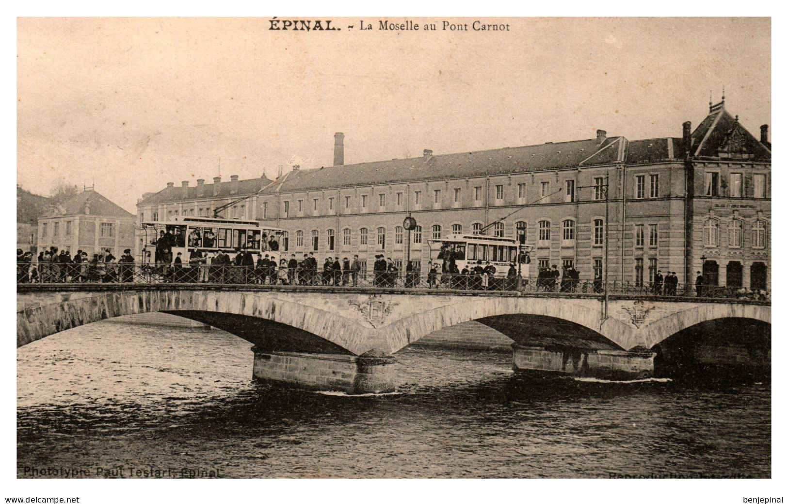 Epinal - La Moselle Au Pont Carnot (tramways) - Epinal