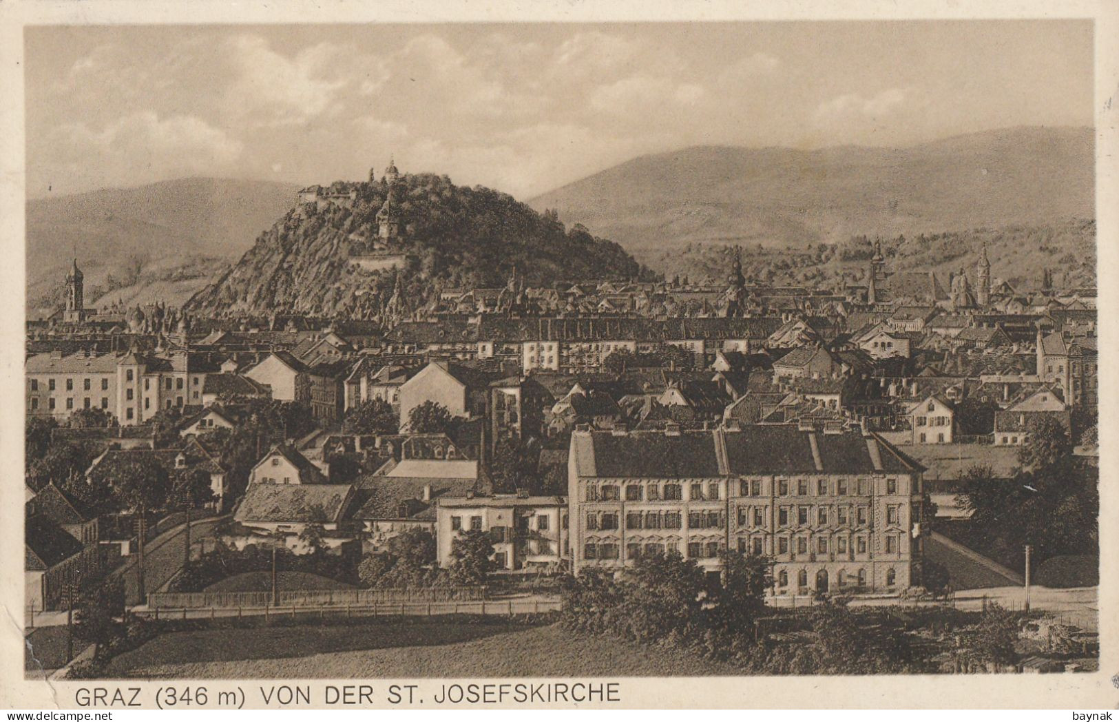GRAZ316   --    GRAZ  --   VON DER ST. JOSEFSKIRCHE  --  1926 - Graz
