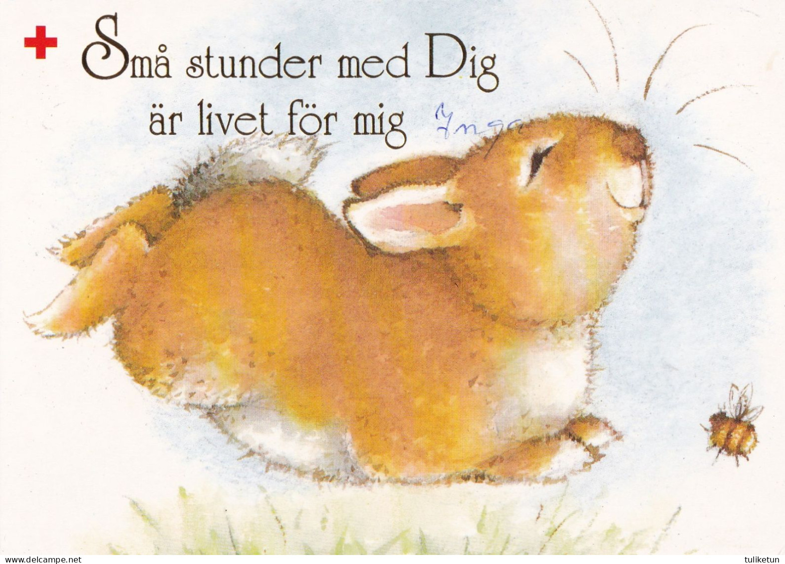 Postal Stationery - Rabbit - Hare Running - Red Cross 1992 - Suomi Finland - Postage Paid - Interi Postali