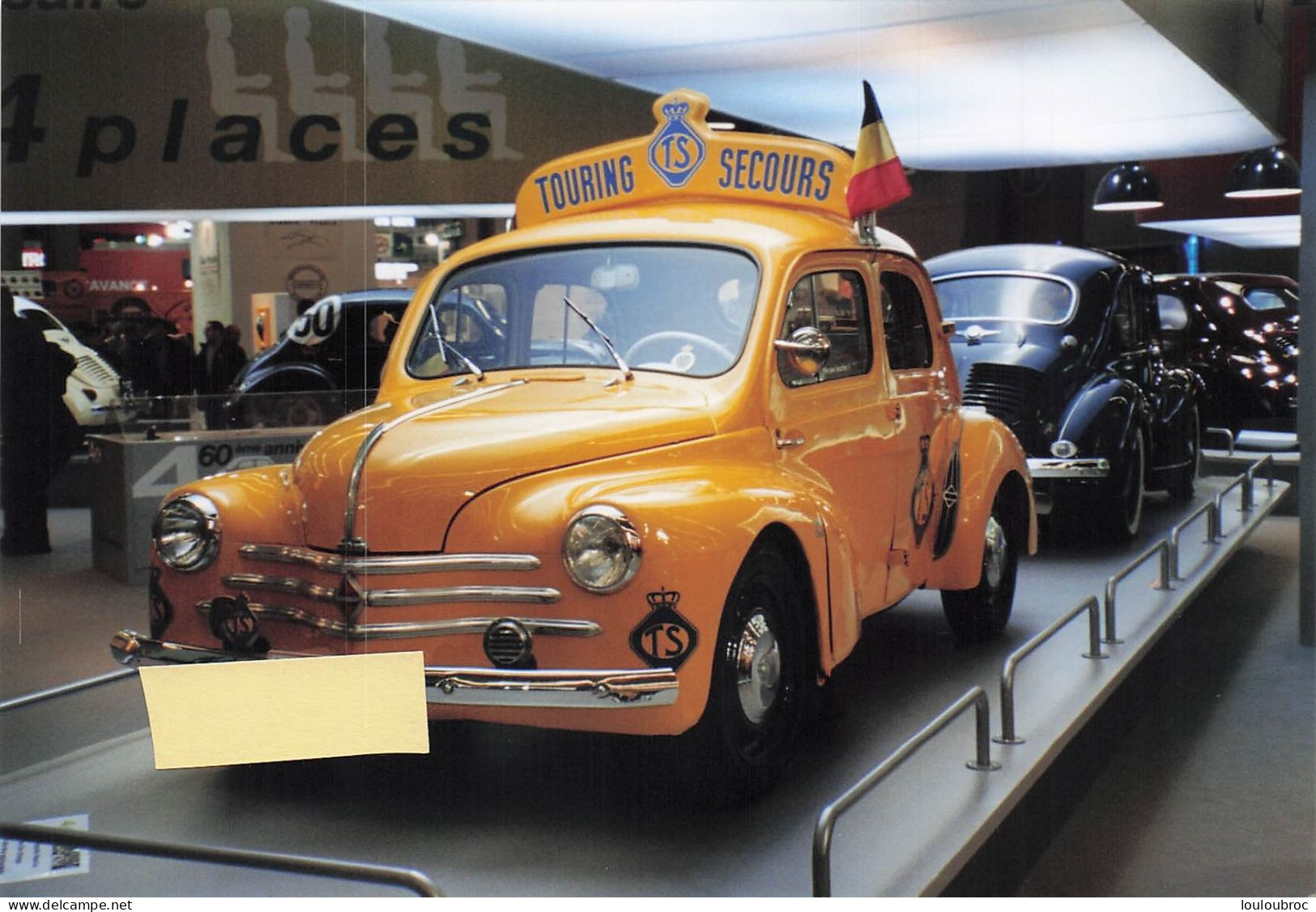 RENAULT 4CV  TOURING SECOURS  PHOTO 15 X 10 CM - Cars