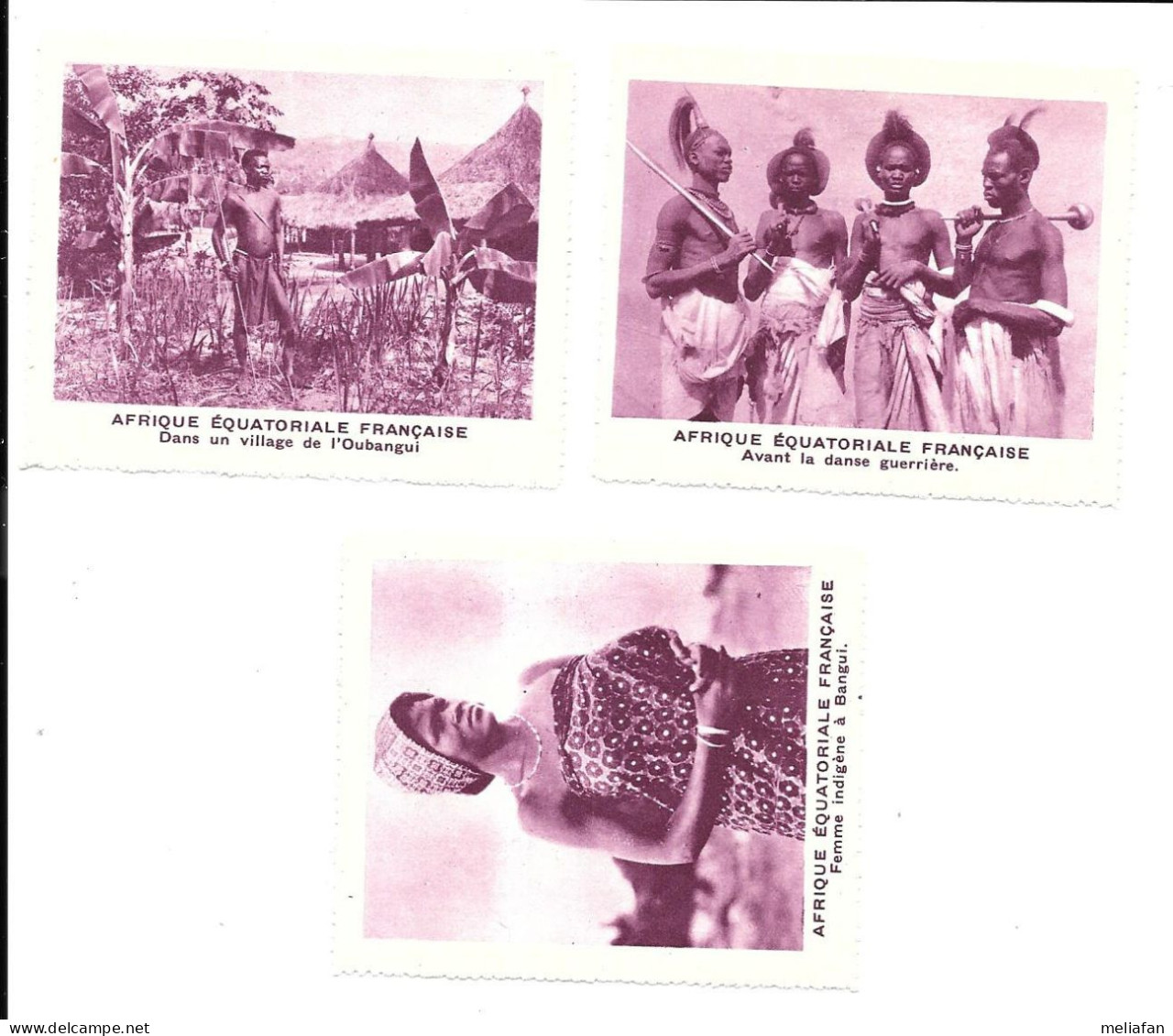 KB1512 - VIGNETTES AFRIQUE EQUATORIALE FRANCAISE - Altri & Non Classificati