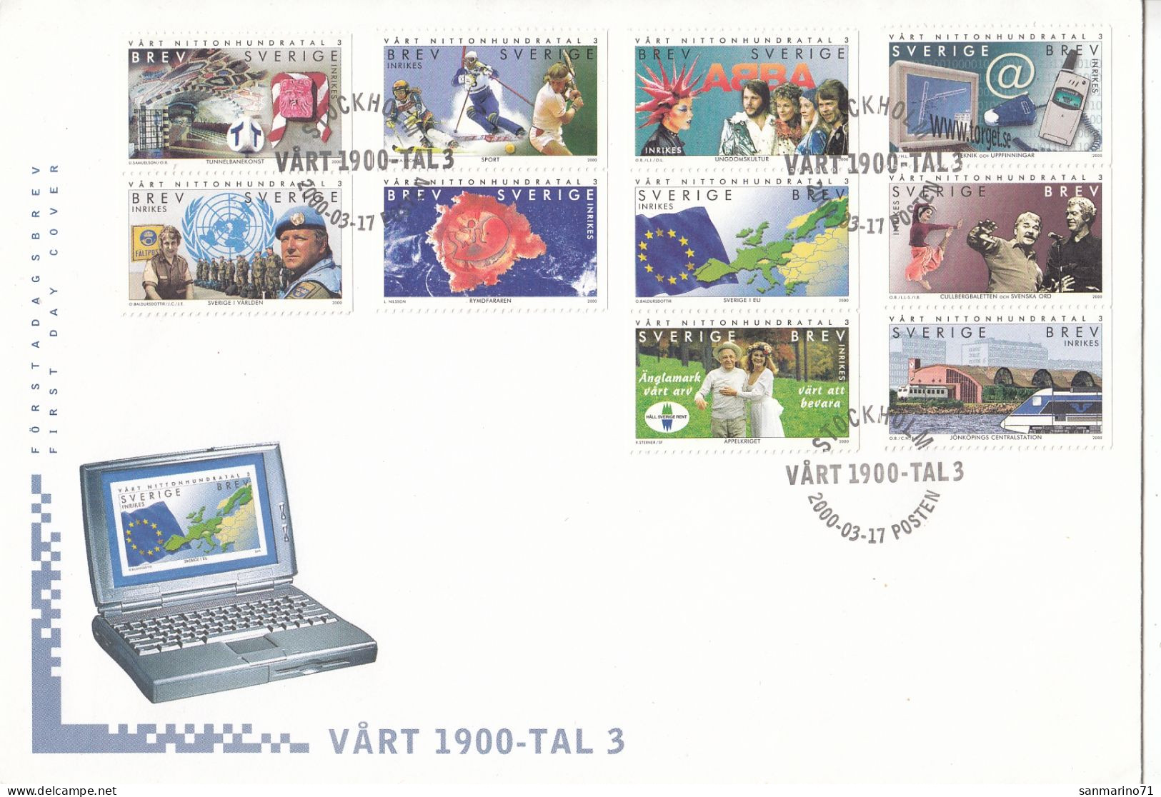 FDC SWEDEN 2162-2171 - FDC