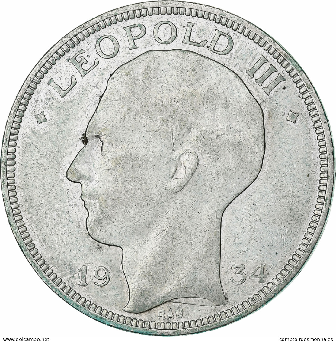 Belgique, 20 Francs, 20 Frank, 1934, Argent, TB+, KM:105 - 20 Francs