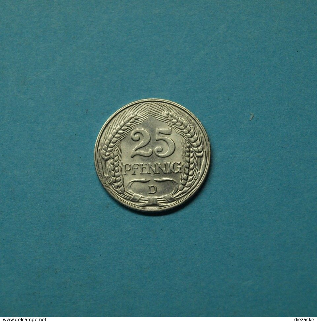 Kaiserreich 1912 D 25 Pfennig (M5207 - Autres & Non Classés