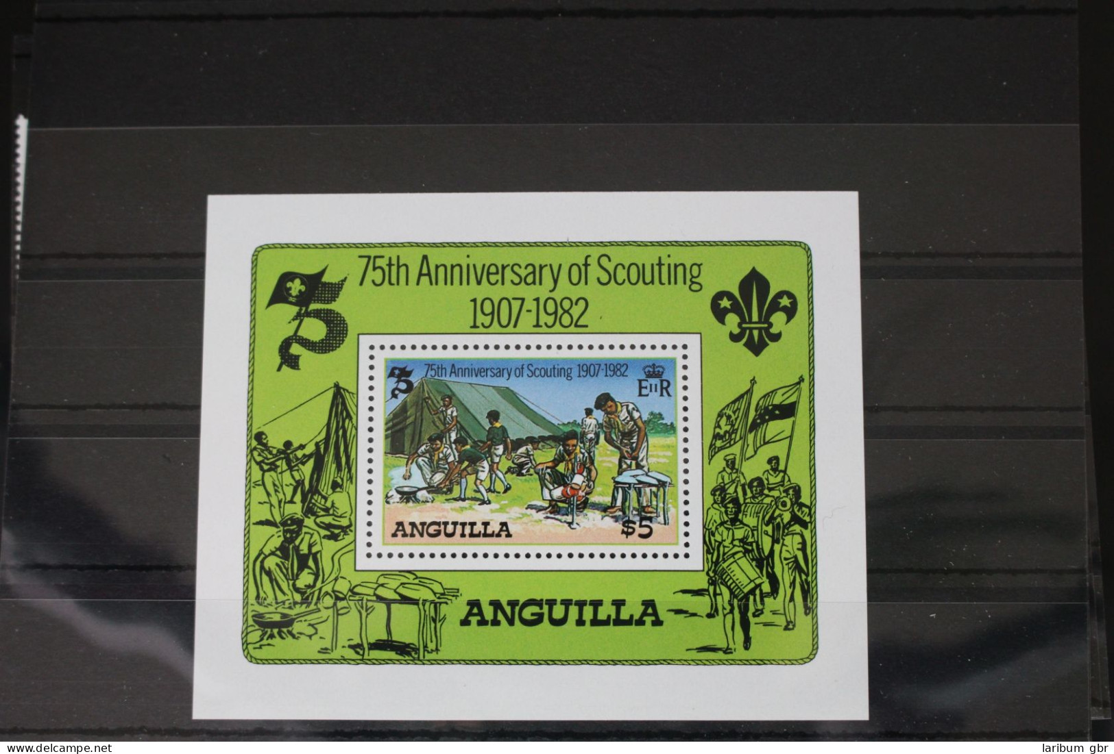 Anguilla Block 44 Mit 500 Postfrisch #WS139 - Anguilla (1968-...)