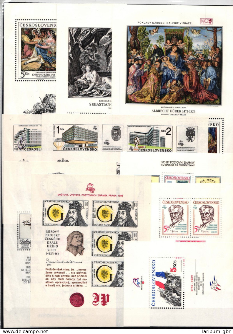 Tschechoslowakei Block 85-95 Postfrisch Ohne Block 91 #JI677 - Other & Unclassified