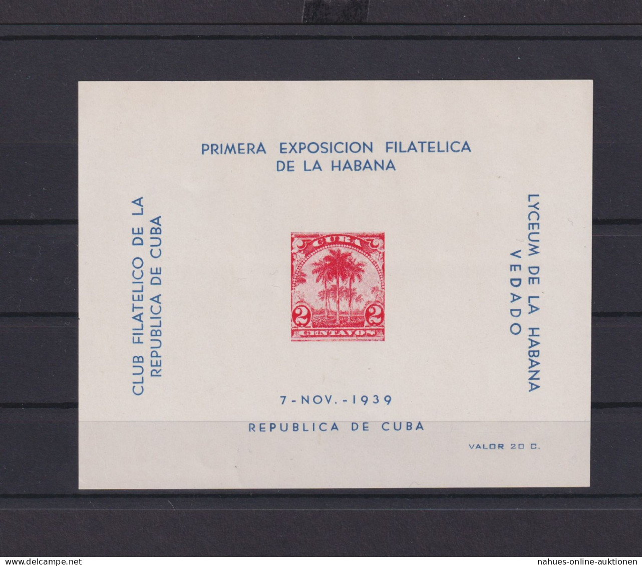 Übersee Karibik Cuba Block Luxus Postfrisch Philatelie Briefmarken Ausstellung - Lettres & Documents