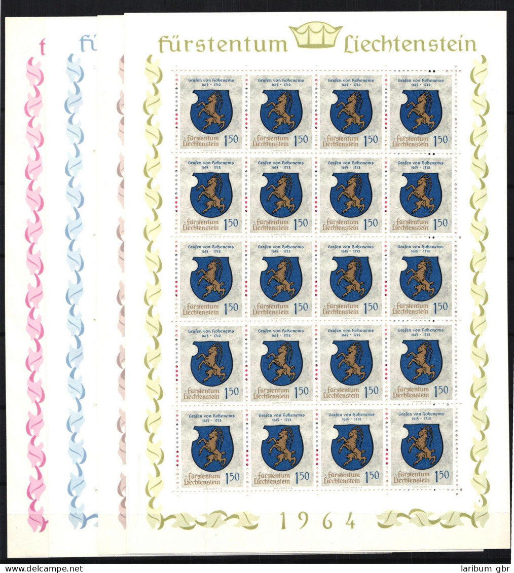 Liechtenstein 440-443 Postfrisch Als Kleinbogen #JI659 - Sonstige & Ohne Zuordnung