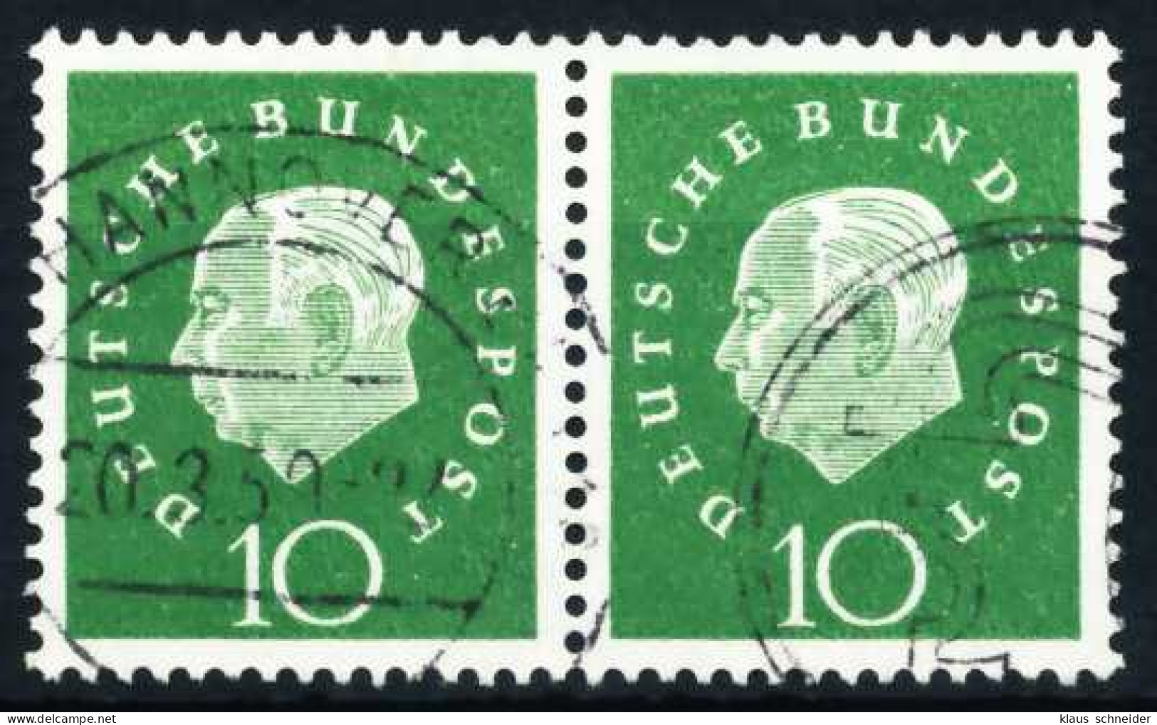 BRD DS HEUSS 3 Nr 303 Gestempelt WAAGR PAAR X3F2A4A - Used Stamps
