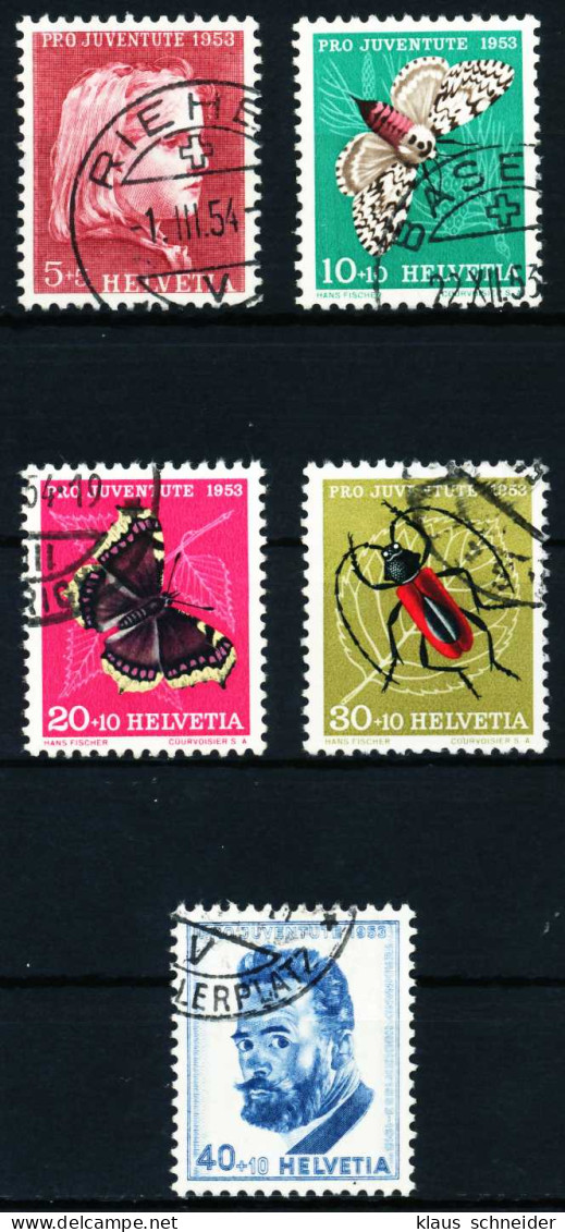 SCHWEIZ PRO JUVENTUTE Nr 588-592 Gestempelt X4C9A72 - Used Stamps