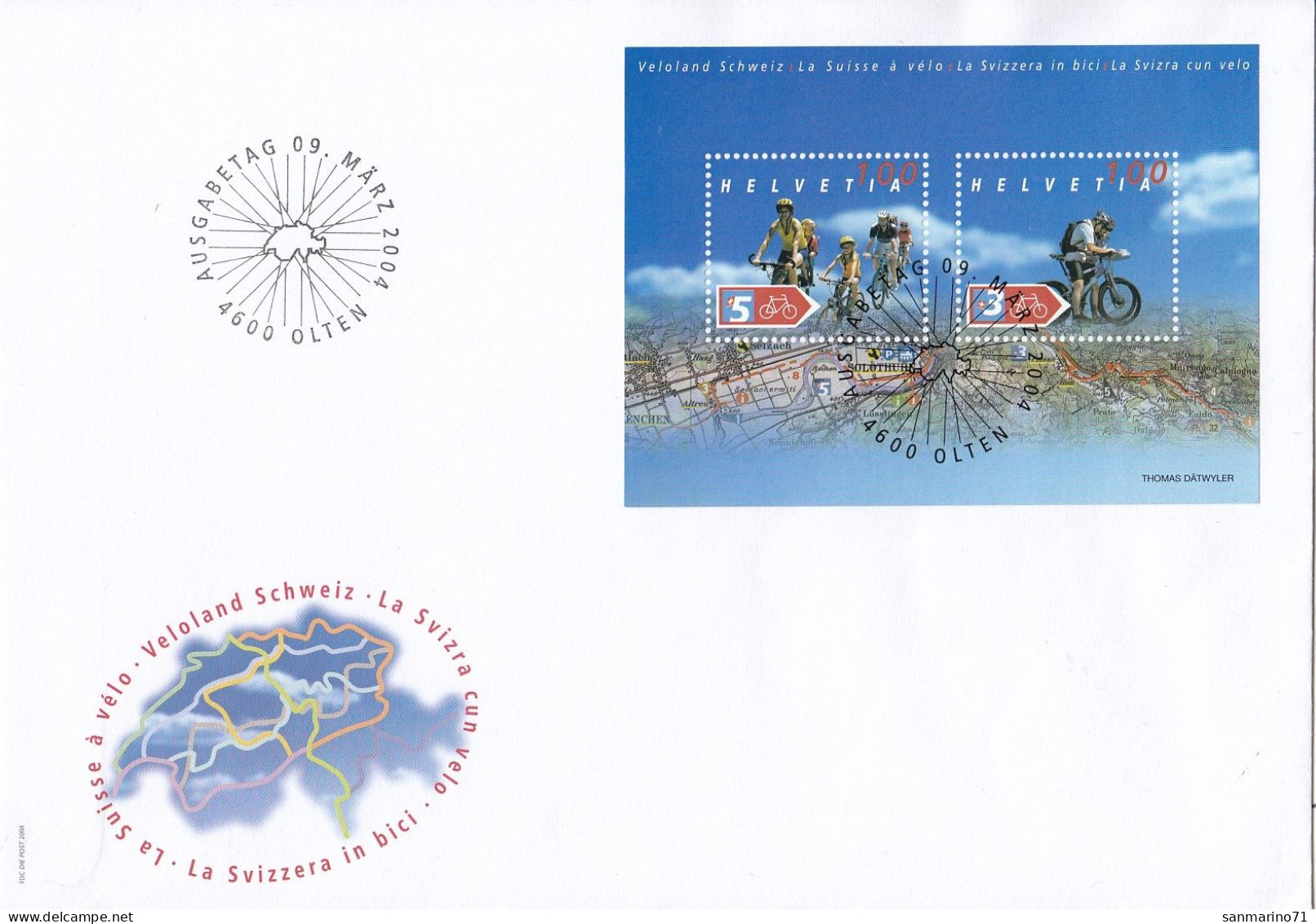 FDC SWITZERLAND Block 35 - FDC