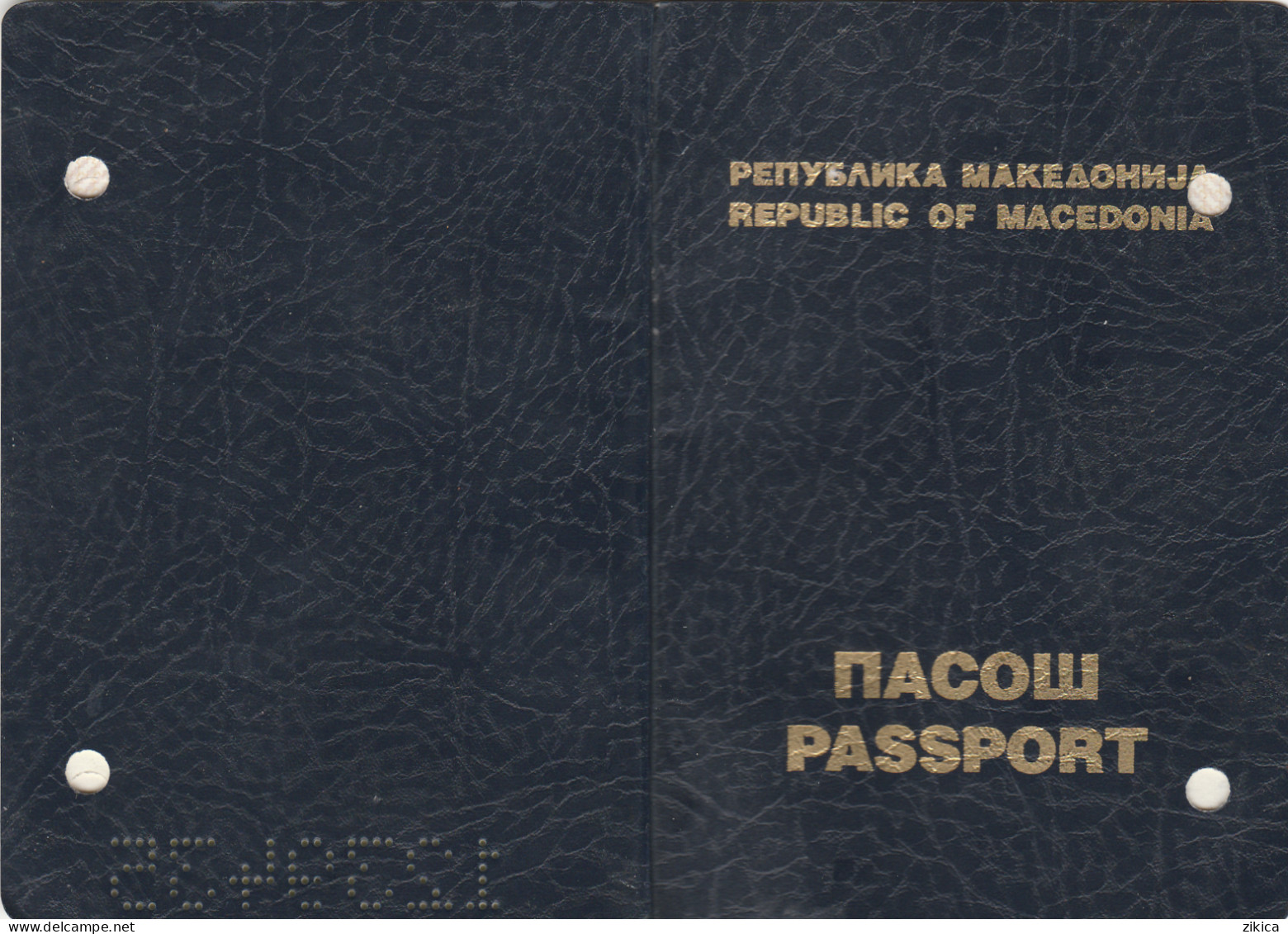 Passeport,passport, Pasaporte, Reisepass,Republic Of Macedonia,visas - Documents Historiques