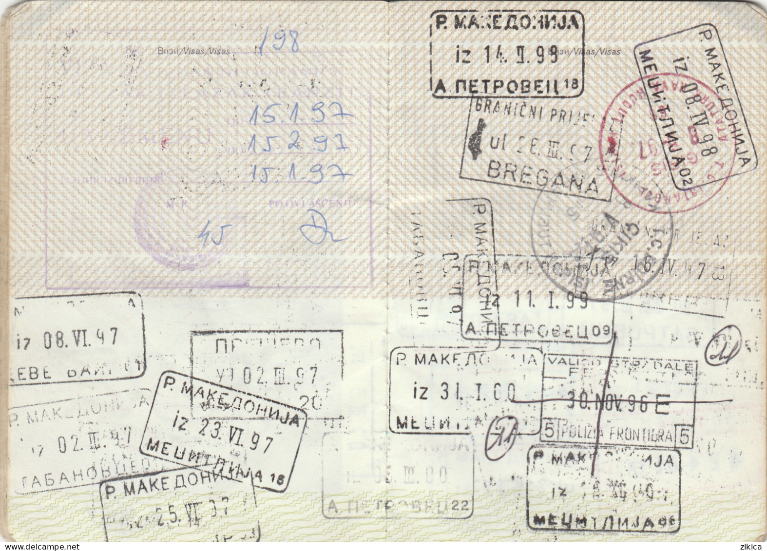 Passeport,passport, pasaporte, reisepass,Republic of Macedonia,visas