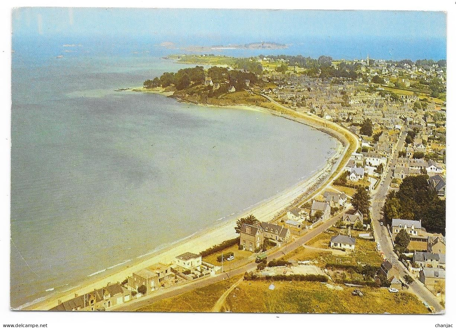 Cpsm: 22 SAINT JACUT DE LA MER (ar. Dinan) Plage De La Blanche (Vue Aérienne) 1971  Ed. Artaud  N° 15 Bis (plan Rare) - Saint-Jacut-de-la-Mer