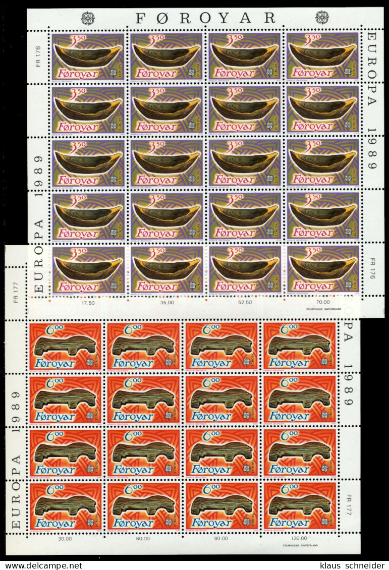 FÄRÖER Nr 184-185 Postfrisch KLEINBG X90E2DE - Islas Faeroes