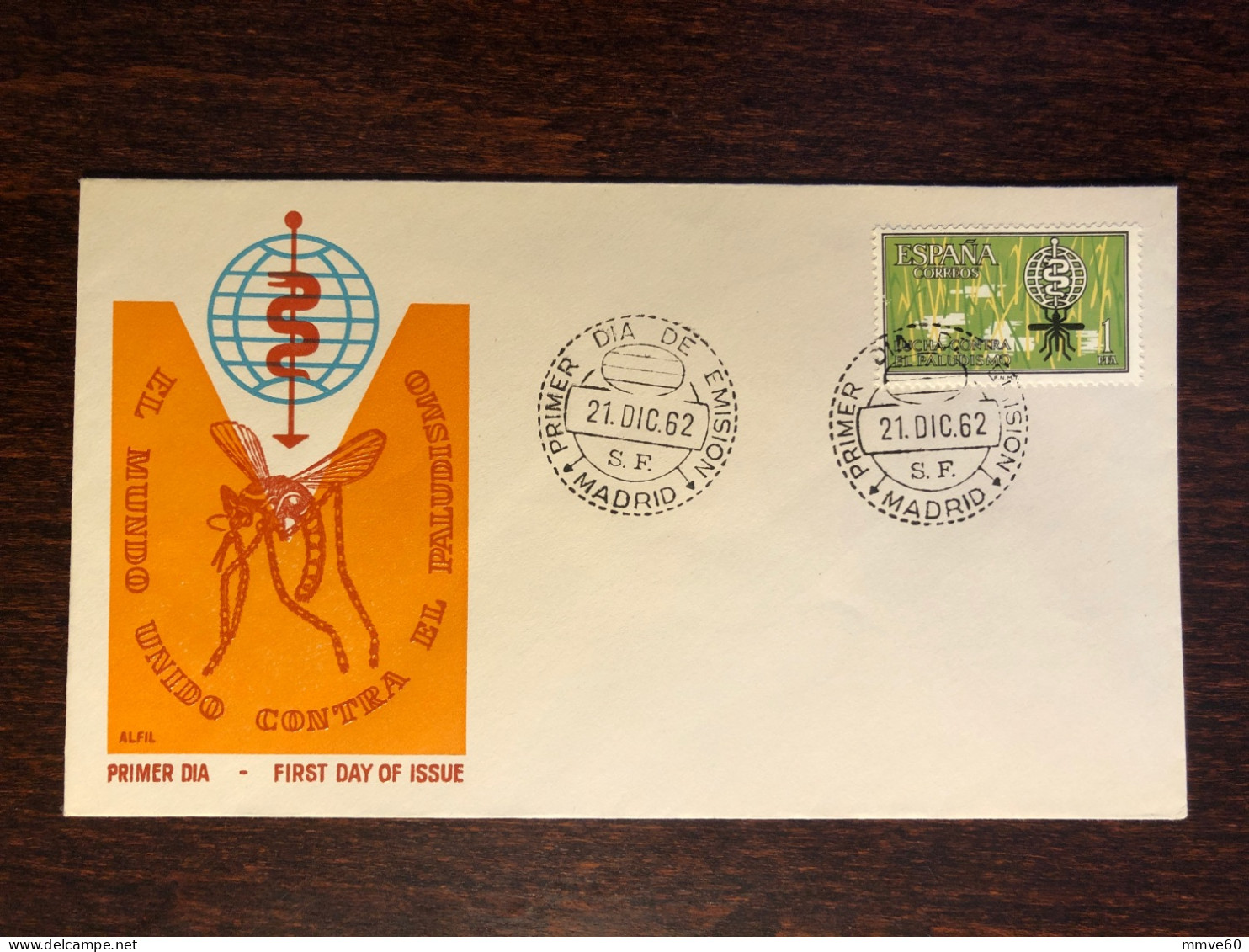 SPAIN FDC COVER 1962 YEAR MALARIA HEALTH MEDICINE STAMPS - FDC