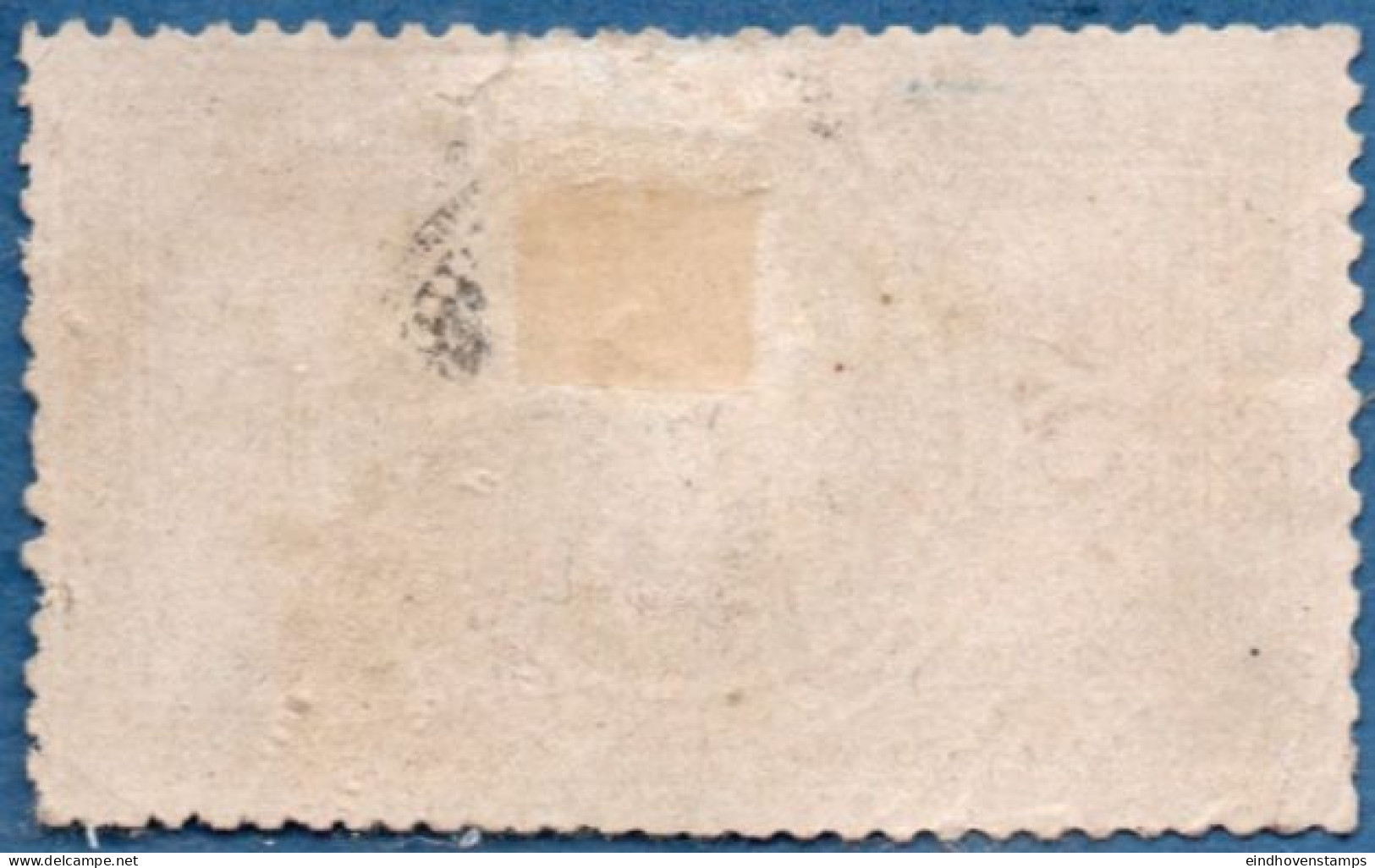 France 1869 5 Fr Cancelled Paris Star 5 - Bd Saint Martin, Thin From Pasting On Clerq's Desk - 1863-1870 Napoléon III Lauré