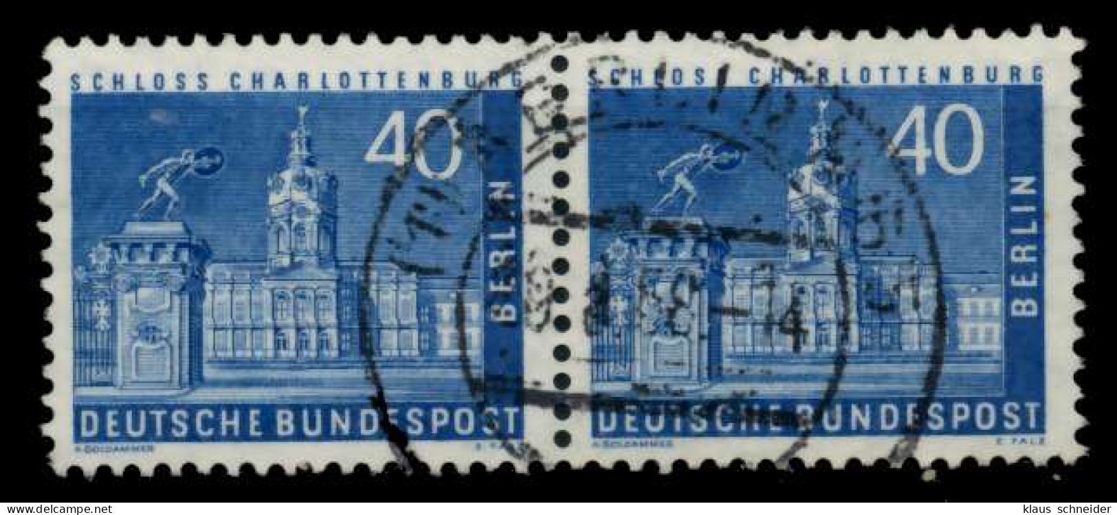 BERLIN DS BAUTEN 2 Nr 149 Zentrisch Gestempelt WAAGR PAAR X71B92E - Used Stamps