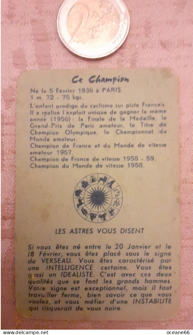 Carte à Jouer Astrologique Michel Rousseau Verseau 4 - Ciclismo