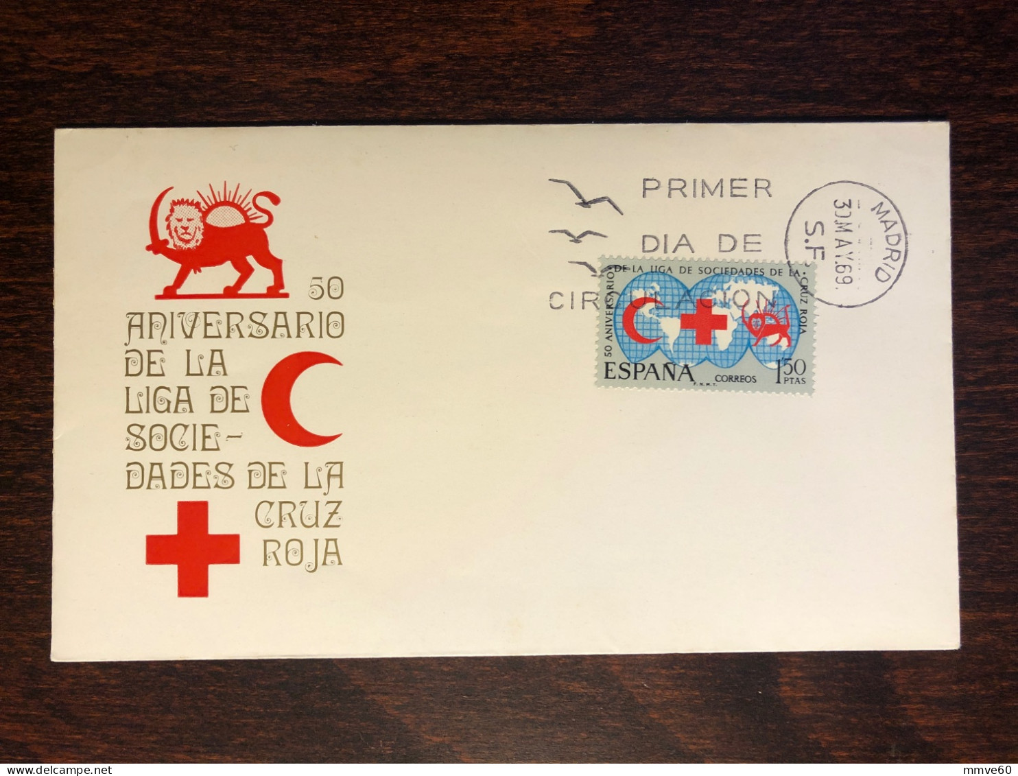 SPAIN FDC COVER 1969 YEAR RED CROSS HEALTH MEDICINE STAMPS - FDC