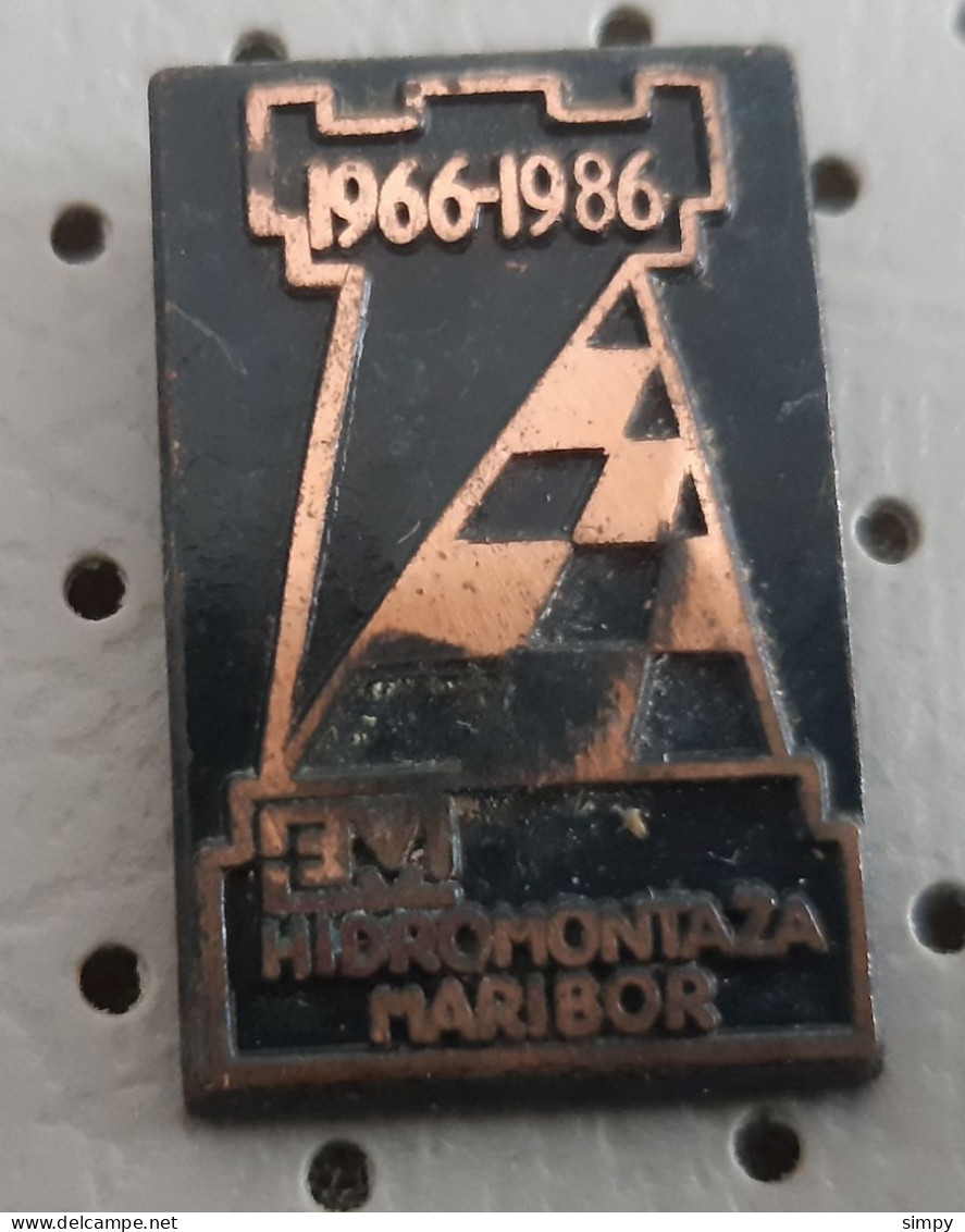 Chess Club SD EM Hidromontaza Maribor 1966/1986  Slovenia Ex Yugoslavia Pin - Other & Unclassified