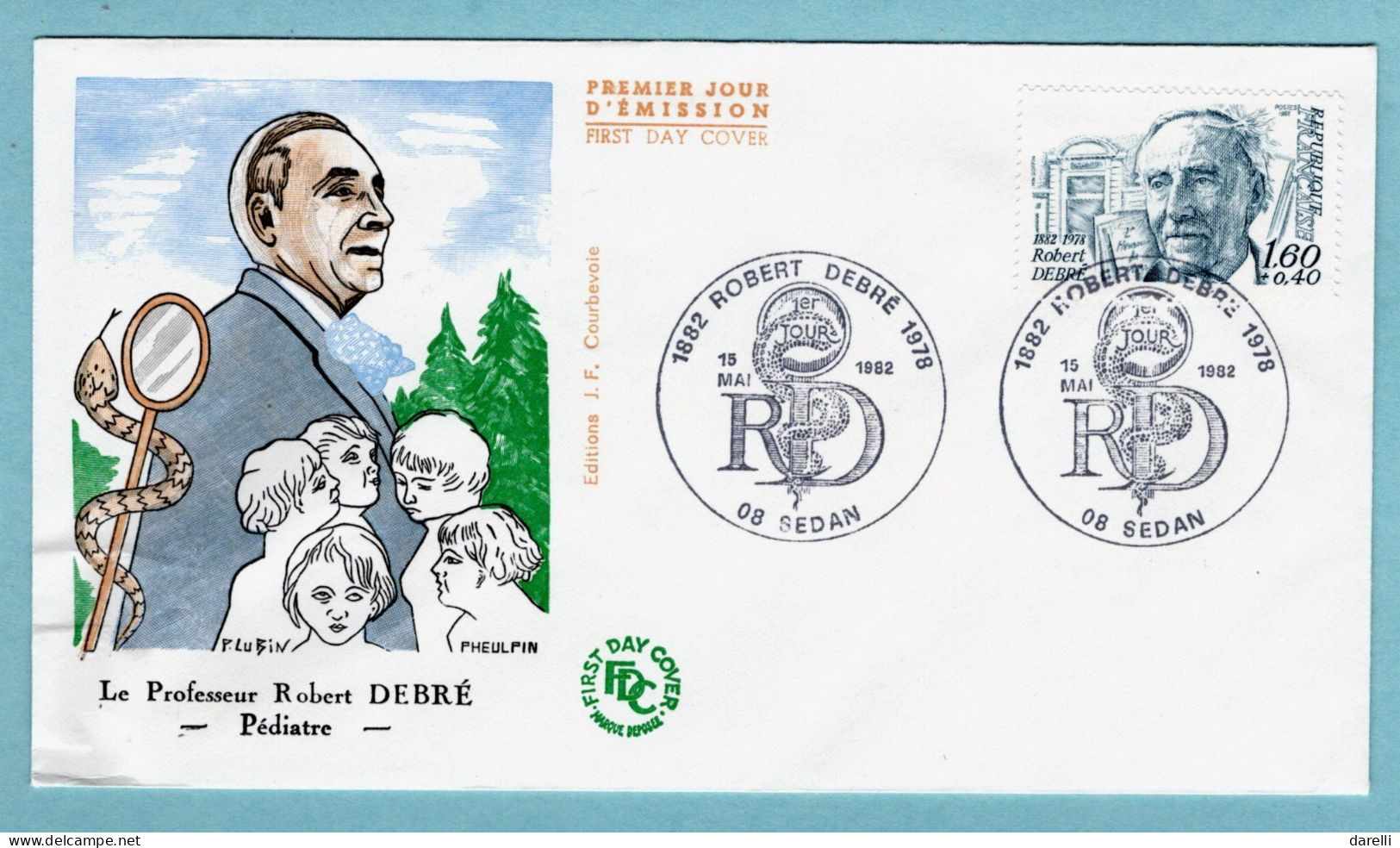 FDC  France 1982 - Personnages Célèbres - Robert Debré - YT 2228 - 08 Sedan - 1980-1989