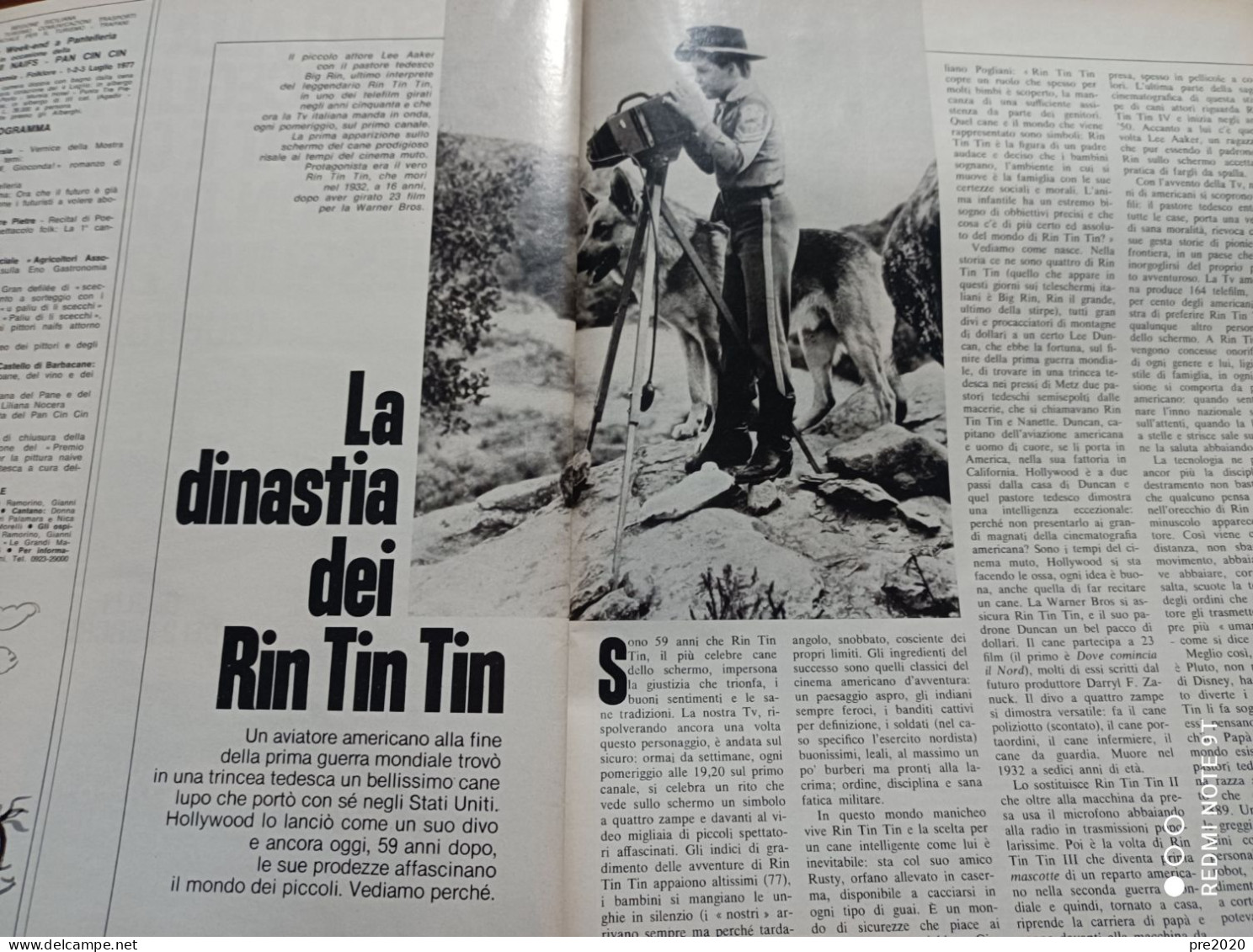 EPOCA 1977 RIN TIN TIN - Andere & Zonder Classificatie