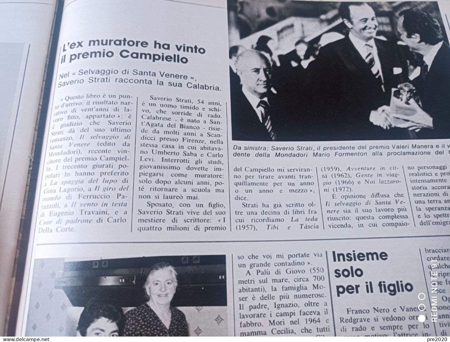 EPOCA 1977  MAIANO FRIULI TERREMOTO ORESTE PERRI CANOA SAVERIO STRATI PALIANO - Autres & Non Classés