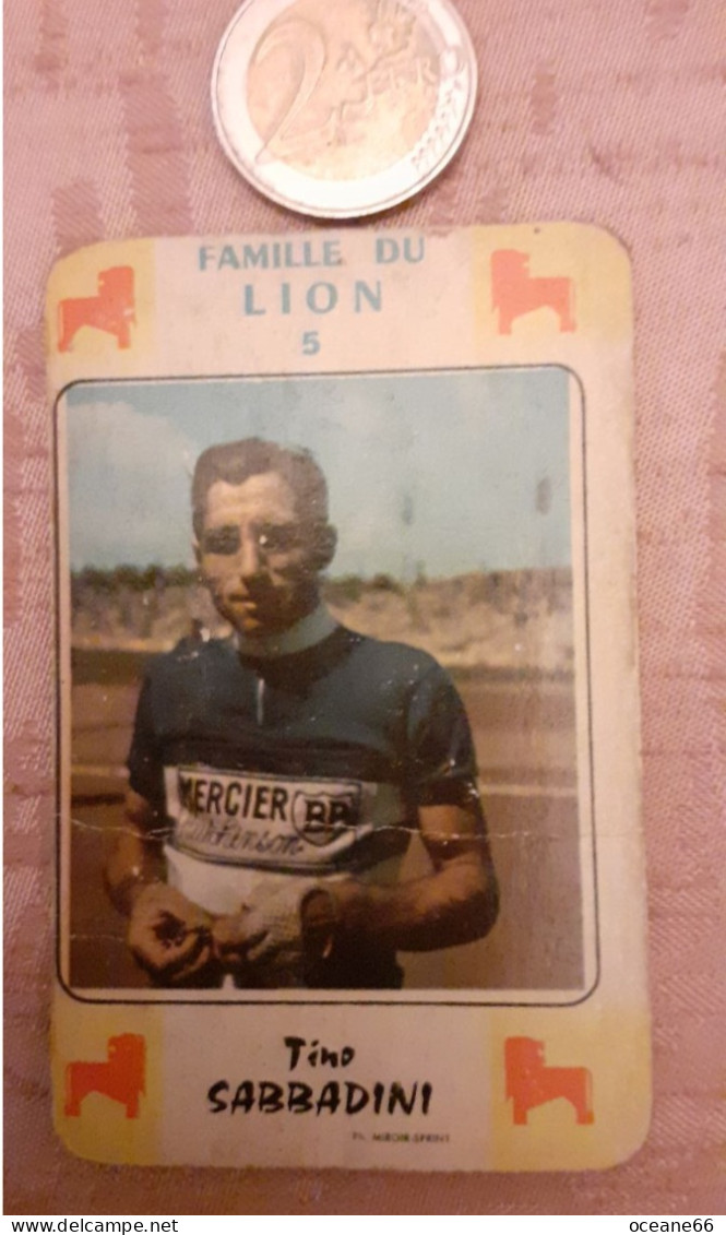 Carte à Jouer Astrologique Tino Sabbadini  Lion 5 - Ciclismo