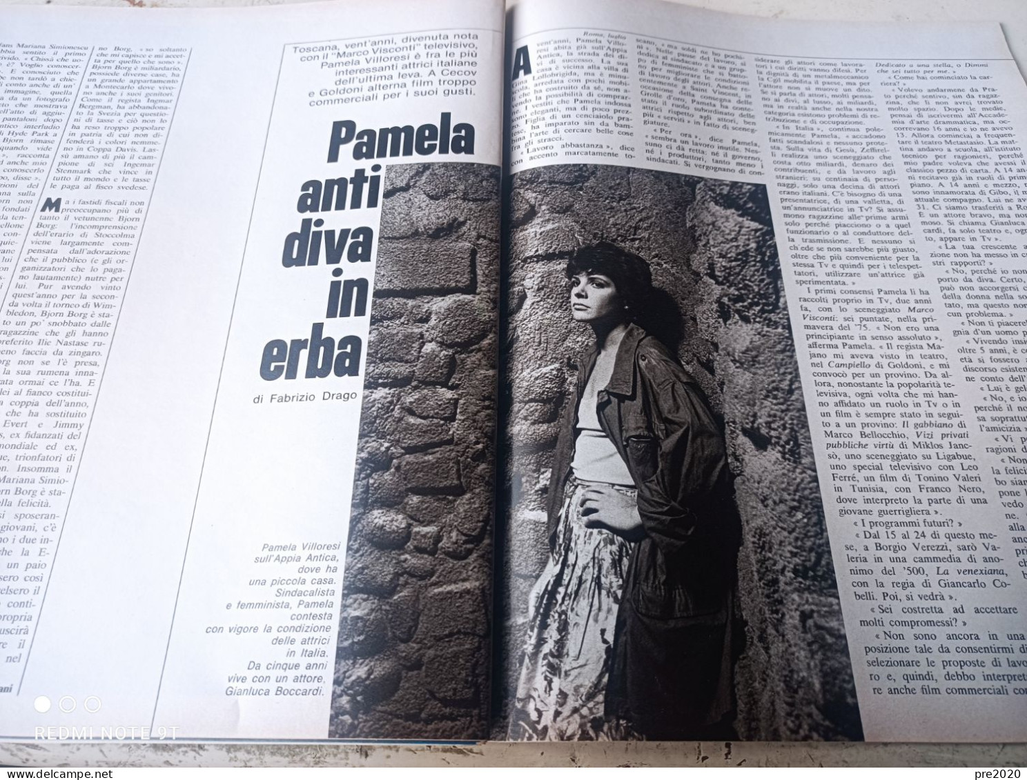 EPOCA 1977 MARINA DI MASSA PAMELA VILLORESI - Autres & Non Classés