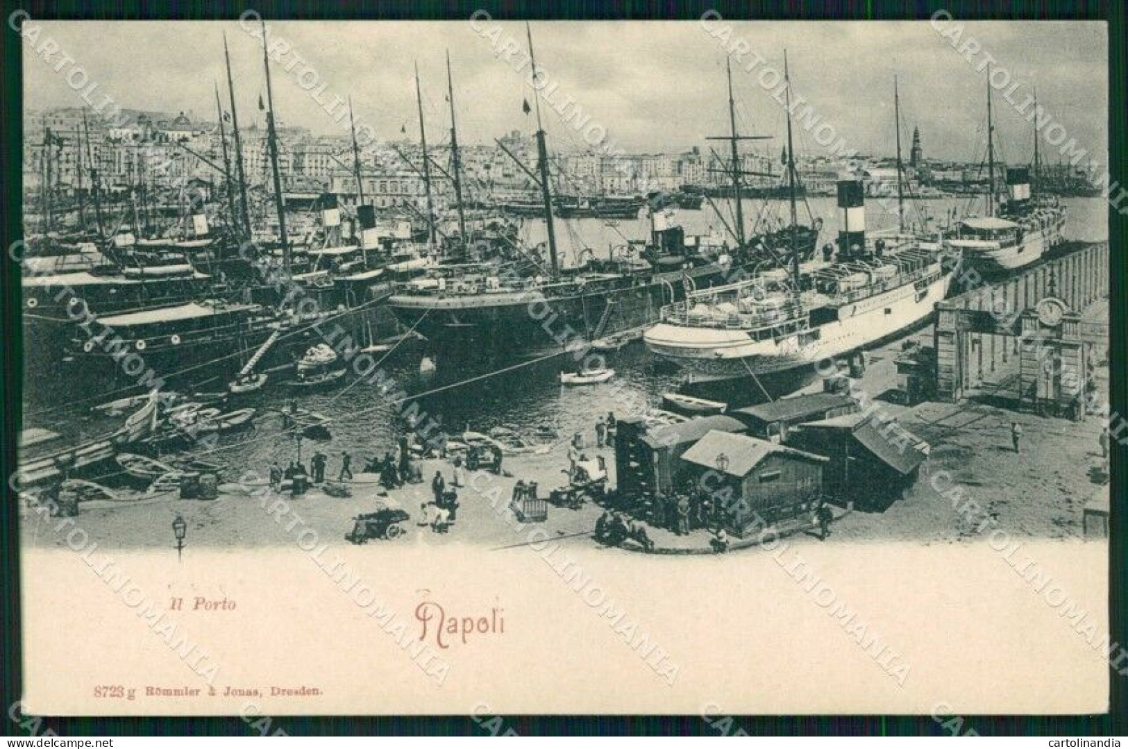 Napoli Città Porto Con Barche Rommler 8723 Cartolina MX5109 - Napoli (Naples)
